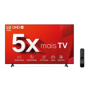 Smart Tv 4k 50'' LG Uhd 50ut8050 Processador 5 Ger7 Webos 24 Bivolt Controle Smart Magic - TV 4K Ultra HD
