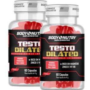 2x Kit Dilated 60 cápsulas com Vitaminas e Minerais Boro Arginina Magnésio e Vitamina B6