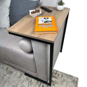 Mesa Auxiliar Strassis Design SD-3005 Metal e MDF Cor: Preto