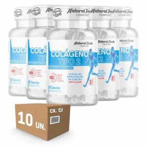 Kit 10x Colageno Tipo 2 Uc 2 + Vitaminas Joelho E Articulação 60 Caps