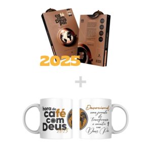 Kit Devocional Café Com Deus Pai Junior Rostirola Edição 2025 + Caneca Personalizada Lançamento - Outros Livros