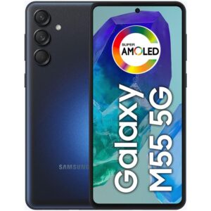 Smartphone Samsung Galaxy M55 256GB 5G 8GB RAM Azul Escuro Tela 6,7" Câm. Tripla + Selfie 50MP Dual Chip - Samsung Galaxy