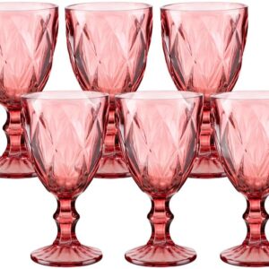 Jogo de Taças para Bebidas de Vidro 330ml - 6 Peças Haus Diamond Empire - Taça de Água
