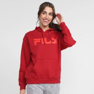 Moletom Fila Comfort Letter Capuz Feminino - Agasalho e Moletom Esportivo
