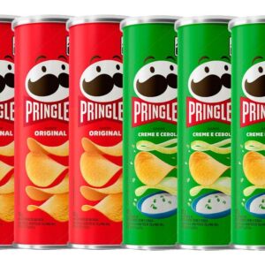 Batata Pringles Original 104g 3 Unidades + Batata - Creme e Cebola 109g 3 Unidades - Pringles