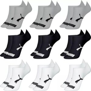 Kit 9 Pares Meias Puma Sapatilha Algodão Cano Baixo Meia Soquete Adulto Masculino Feminino Original - Meia Esportiva