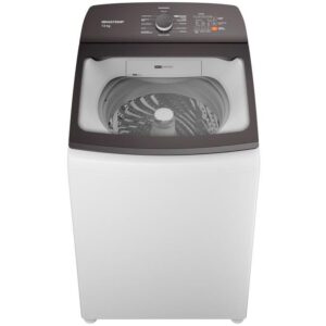 Lavadora de Roupas Brastemp 13kg Cesto Inox - 12 Programas de Lavagem Branca BWK13 - Máquina de Lavar