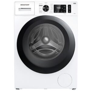Lavadora de Roupas Brastemp Inverter 10Kg - Cesto Inox 15 Programas de Lavagem Branca BNF10AB - Máquina de Lavar