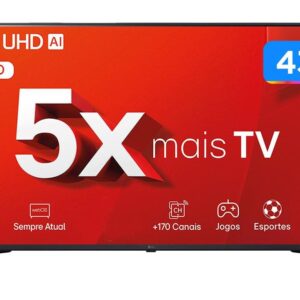 Smart TV 43" 4K LG Ultra HD 43UT8000 com Processador a5 Ger7 AI, Alexa/Chromecast integrado, Otimizador de Jogos, webOS 24 - Smart TV