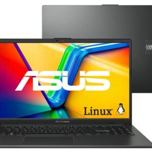 Notebook ASUS Vivobook Go 15 E1504FA AMD Ryzen 3 7320U 4GB Ram 128GB SSD Linux KeepOS Tela 15,6" FHD Black - NJ1291 - Notebook