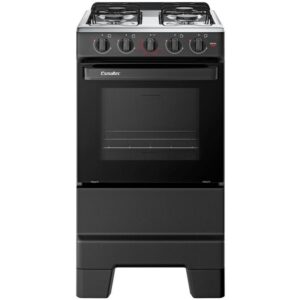 Fogão 4 Bocas Esmaltec Preto Ideal Pop 4120 - Fogão 4 Bocas