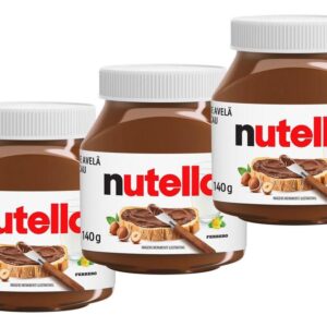 Kit Creme de Avelã com Cacau Nutella Ferrero - 140g 3 Unidades - Creme de Avelã