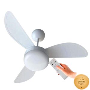 Ventilador de Teto Ventisol Fênix Branco Inverter Controle Remoto, 6 Velocidades - Bivolt - Ventilador de Teto