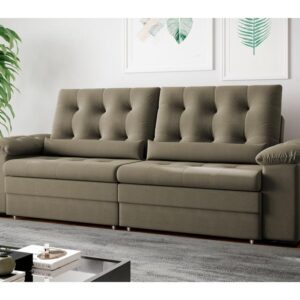 Sofá 2 Lugares Retrátil Reclinável Suede Phormatta Colômbia SMP - Sofás