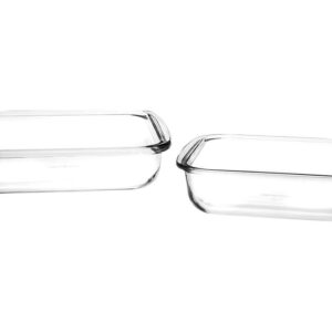Conjunto de Assadeiras Marinex Quadrado de Vidro 2 Peças Com Alça 15220200943957 - Formas e Assadeiras
