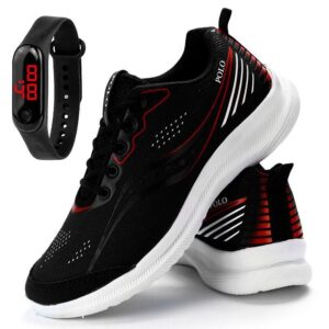 Kit Tênis Masculino Polo Esportivo Runing + Relógio Slim Digital - FERRARETTO - Tênis Masculino