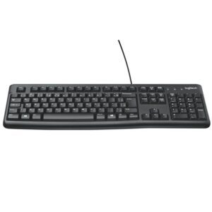 Teclado com fio USB Logitech K120 Resistente à Respingos e Layout ABNT2 -920-004423 - Teclado