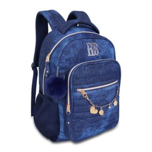 Mochila Feminina Escolar Rebecca Bonbon Jeans Clio RB24666 2025 - Clio Style - Mochilas