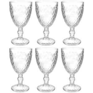 Jogo de Taças de Vidro 330ml 6 Peças Haus - Bico de Jaca Empire - Taça de Água