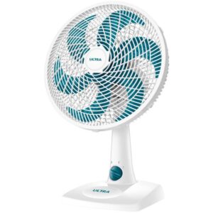 Ventilador de Mesa Ultra V-UT-30-01 30cm 6 Pás 3 Velocidades Branco e Azul - Ventilador de Mesa