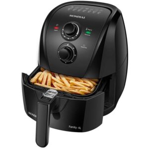Fritadeira Elétrica sem Óleo/Air Fryer Mondial - AFN-40-BF Preta com Timer - Fritadeira sem Óleo / Air Fryer