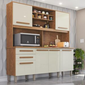 Armário para Cozinha 6 Portas 2 Gavetas Luna Plus - IMOP Móveis - Armário de Cozinha