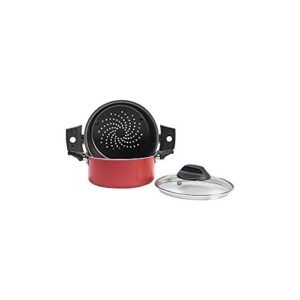 Cozi Vapor com Tampa, Brinox, Especiarias 7102/150, Vermelho Cereja