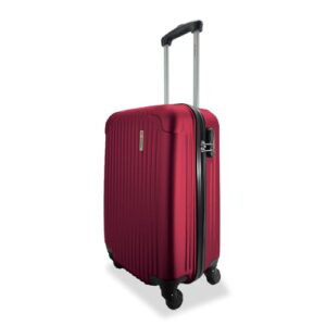 Mala de Bordo 10kg Viagem Rígida Rodas 360º ABS Cadeado Segredo Gladiador A2MB Cereja