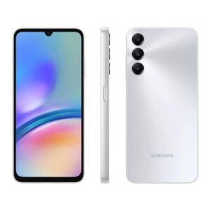Smartphone Samsung Galaxy A05s 6,7 Tela Infinita 128GB + 6GB RAM Tela Infinita de 6.7" 50MP + 2MP + 2MP, Processador Octa-Core, Bateria de longa duração - Prata