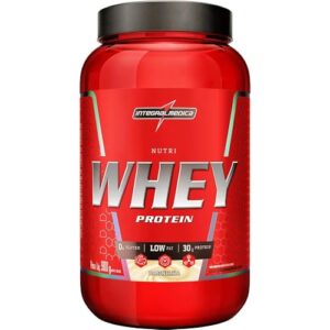 Integralmédica - Nutri Whey Protein Baunilha - Suplemento Alimentar Hipercalórico, Ganho Muscular e Recuperação Pós-Treino - Fonte de Proteínas e Carboidratos - Pote 900g