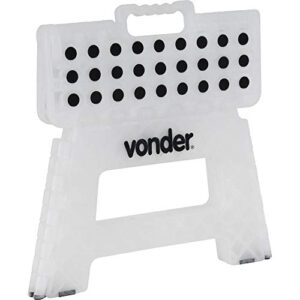 Vonder Banqueta Plástica Dobrável Branca Altura 220 Mm