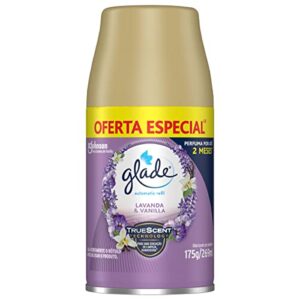 Glade Aromatizador de Ambiente Automático, Glade Refil, Odorizador de Ambiente, Lavanda e Baunilha, 269ml