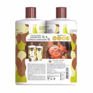 Salon Line, Kit Shampoo e Condicionador, SOS Cachos, Coco, Tratamento Profundo, Vegano - Cabelos Ondulados, Cacheados e Crespos, 1 L cada