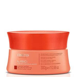 Máscara Suavizante Amend Expertise Liso Descomplicado, 300g, Repara, Restaura, Hidrata E Nutre Profundamente Os Fios Rebeldes, Cabelos Macios E Suaves