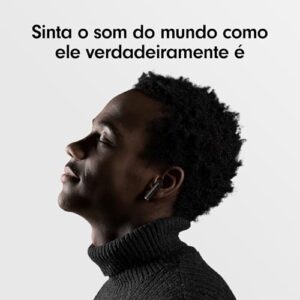 Fones de Ouvido Bluetooth Tranya True Wireless, 4 Microfones para Chamadas Claras, Controle de Botão Preciso, Bateria de Longa Duração, Conforto o Dia Todo