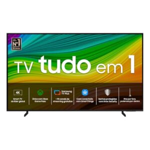 Samsung Smart TV 55" QLED 4K 55Q60D - Tecnologia de Pontos Quânticos, Design AirSlim