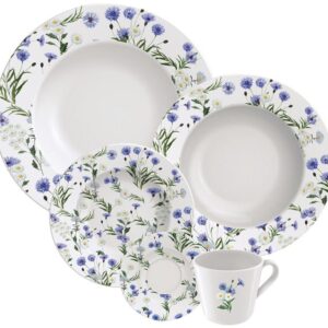 Aparelho de Jantar e Chá 20 Peças Tramontina - Porcelana Branco Redondo Ana Alice - Aparelho de Jantar