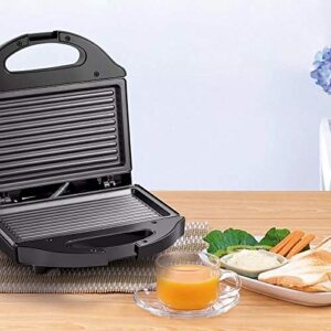 Sanduicheira Minigrill Gourmet 127V com 750W Chapa Dupla e com Revestimento Antiaderente Preta Multilaser - CE043