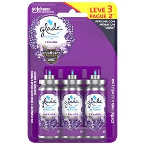 Glade Aromatizador de Ambiente Toque de Frescor Refil Lavanda Leve 3 Pague 2 unidades com 12ml cada