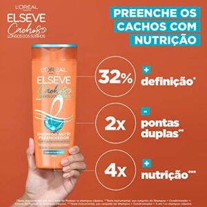 L'Oréal Paris Elseve Shampoo Nutri Preenchedor Cachos Longos Dos Sonhos, Preenche os Cachos com Nutrição, 400ml