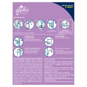 Glade Aromatizador de Ambiente Automático Lavanda e Baunilha, Kit Aparelho e Refil, 269ml