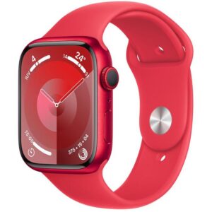 Apple Watch Series 9 GPS Caixa (PRODUCT)RED de Alumínio 45mm Pulseira Esportiva (PRODUCT)RED M/G - Apple Watch Series 9