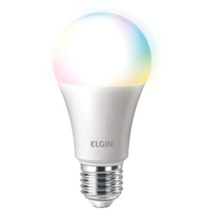 Lâmpada Smart Wi-Fi Elgin Smart Color Bulbo LED - 10W - Lâmpada Inteligente