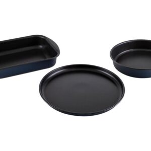 Conjunto de Assadeiras de Alumínio Antiaderente - Tramontina Ravena 3 Peças - Forma / Assadeira de Bolo