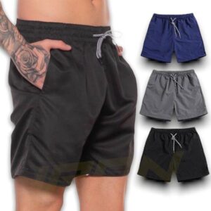 Kit 3 Shorts Bermudas Academia Masculina Treino Corrida TRAINING 184 - IRON - Outros Moda e Acessórios