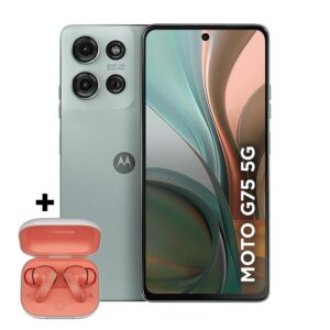 Smartphone Motorola Moto g75 5G Music Edition Moto Buds 256GB, 8GB RAM, 8GB Ram Boost, 50MP Sony Camera, Moto AI, Ultrarresistencia militar - Motorola