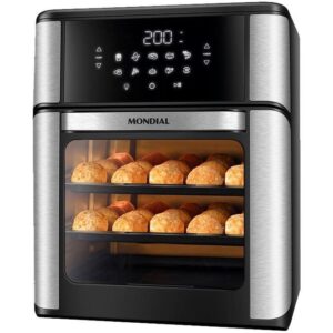 Fritadeira Elétrica sem Óleo/Air Fryer Mondial Forno Oven AFON-12L-BI Preta 12L - Fritadeira sem Óleo / Air Fryer