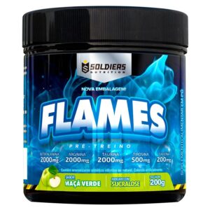 Pré-Treino Flames 200g - 100% Importado - Soldiers Nutrition - Pré Treino