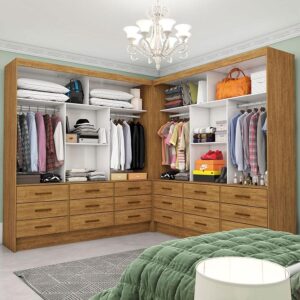 Closet Casal Duplo Sevilha Premium 18 Gavetas Carioca Móveis - Carioca Moveis - Closet