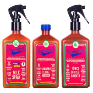 Kit Shampoo + Tratamento Antiqueda + Leave-in Lola Cosmetics Rapunzel - Lola From Rio - Kit de Tratamento para Cabelos